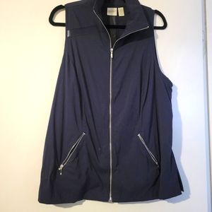 Chicos zeneegy size 2 navy vest